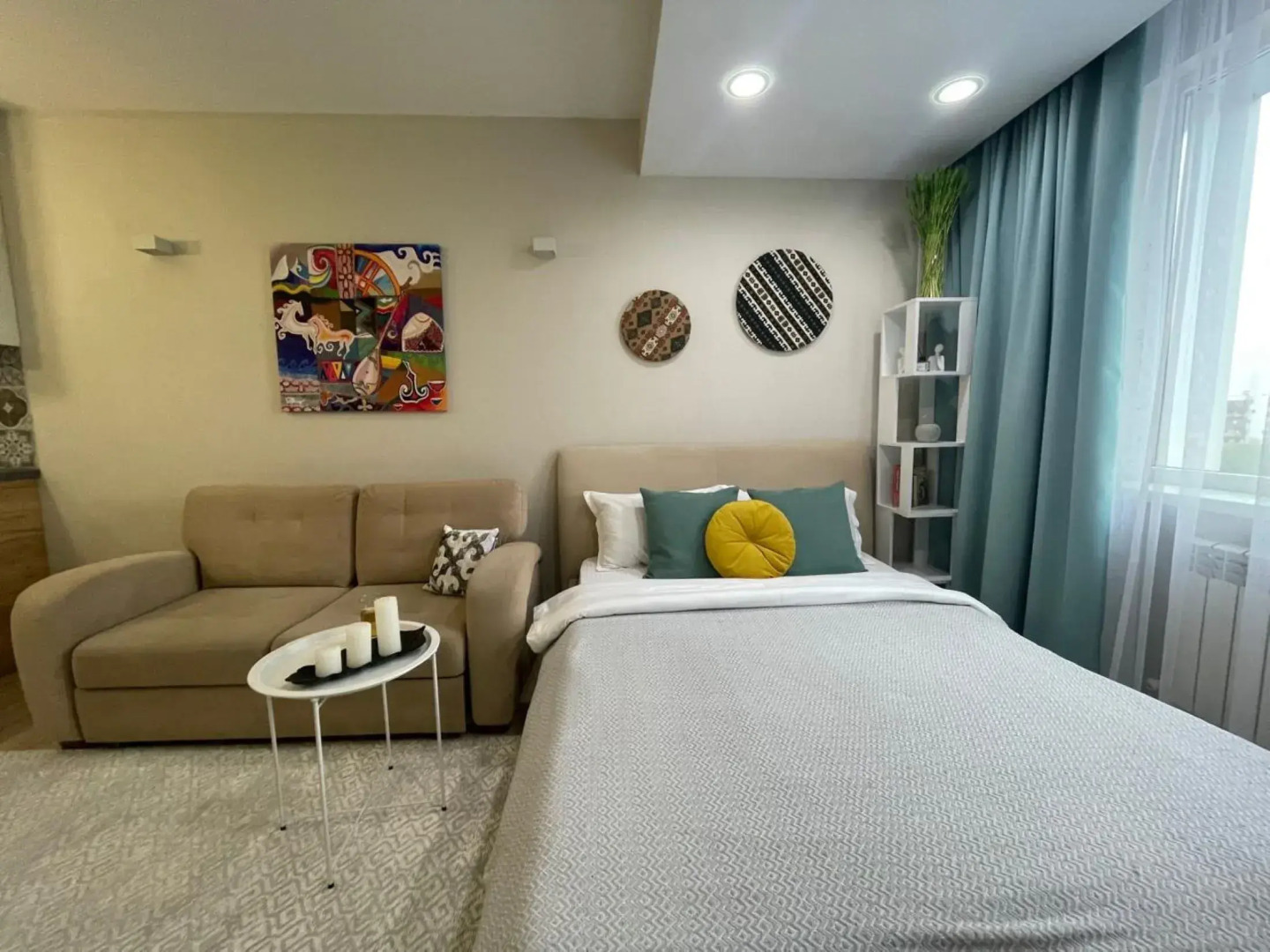 Апартаменты Этно Студия Жетысу с Прекрасным Видом на Горы