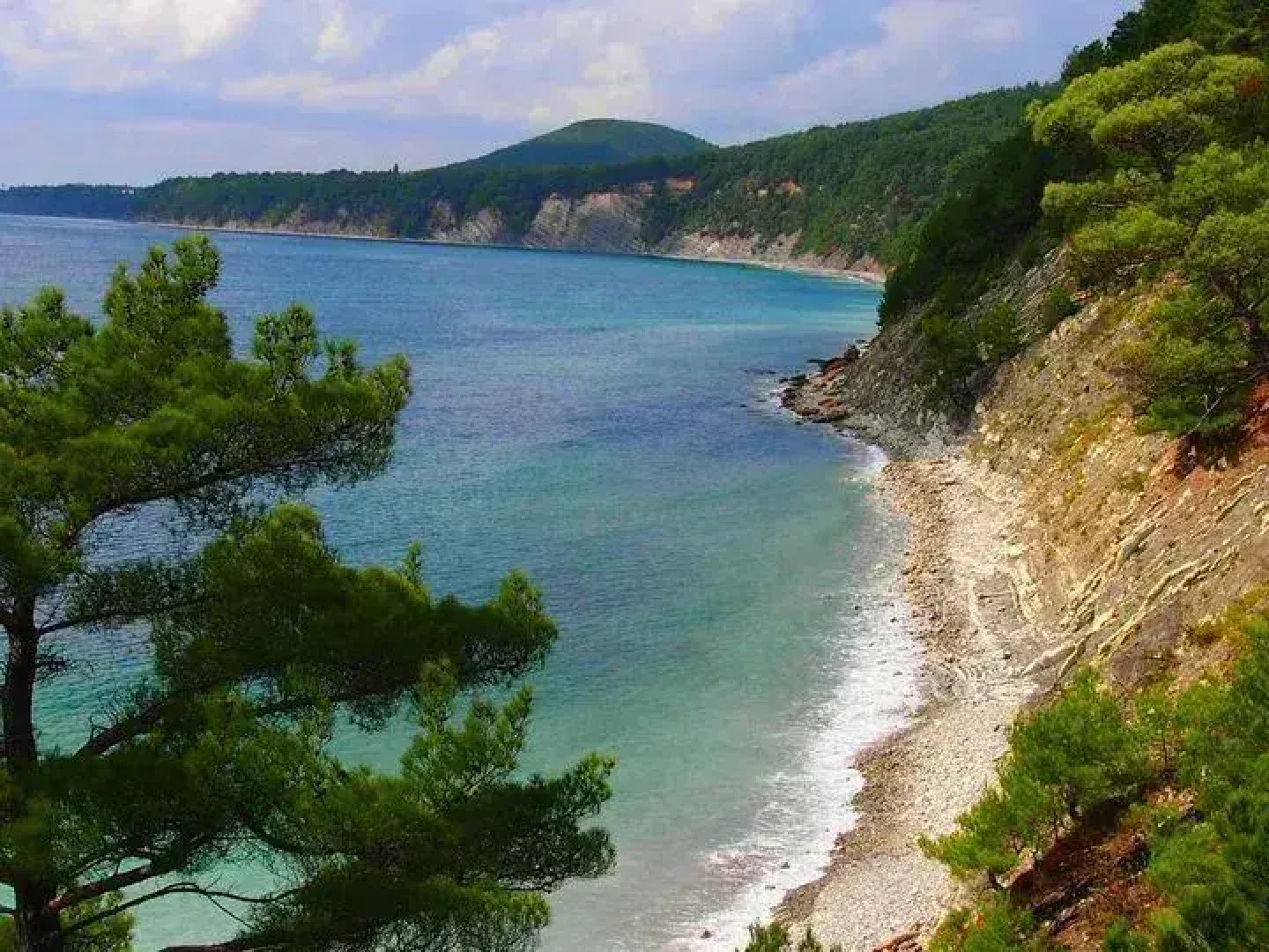 Апартаменты с видом на море, райское место для большой компании