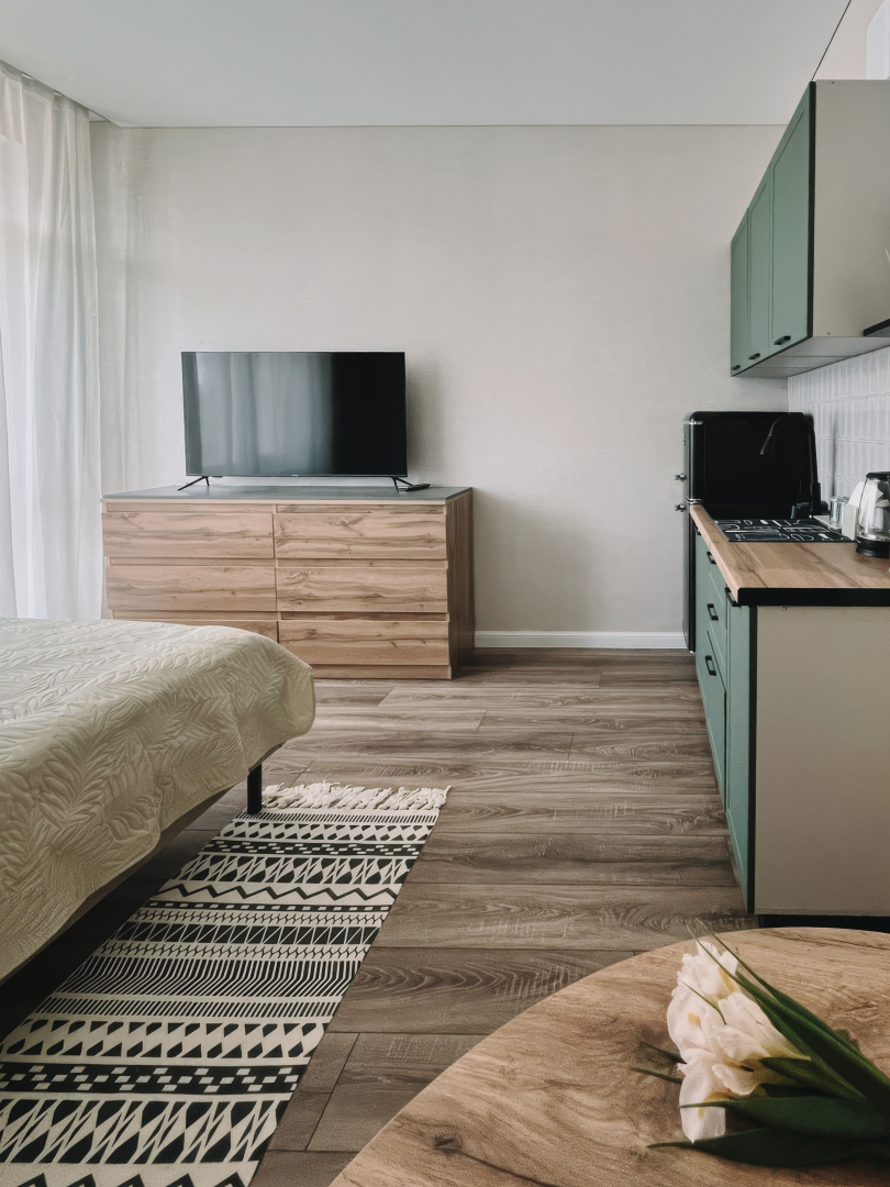 Квартира уютная студия в ЖК Яблоневый