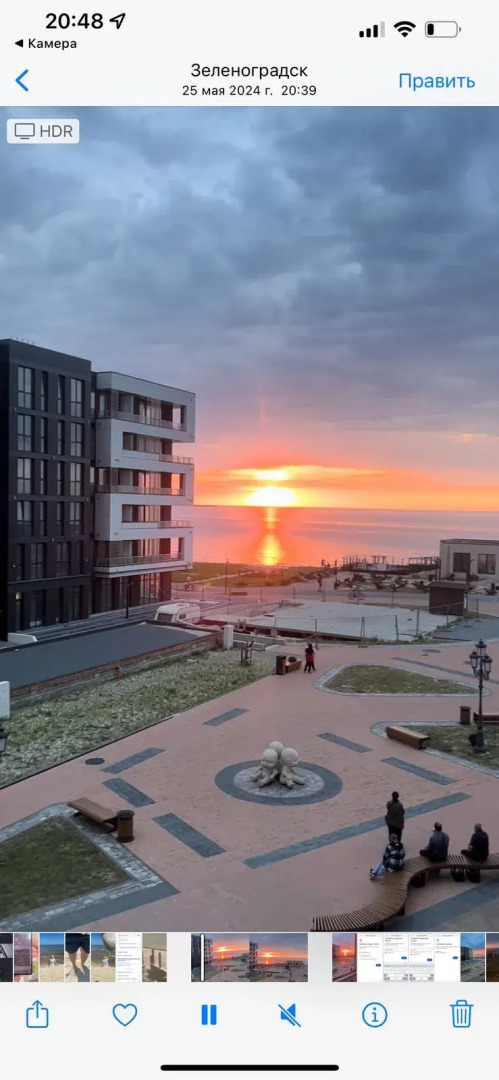 Апартаменты Студия с видом на море