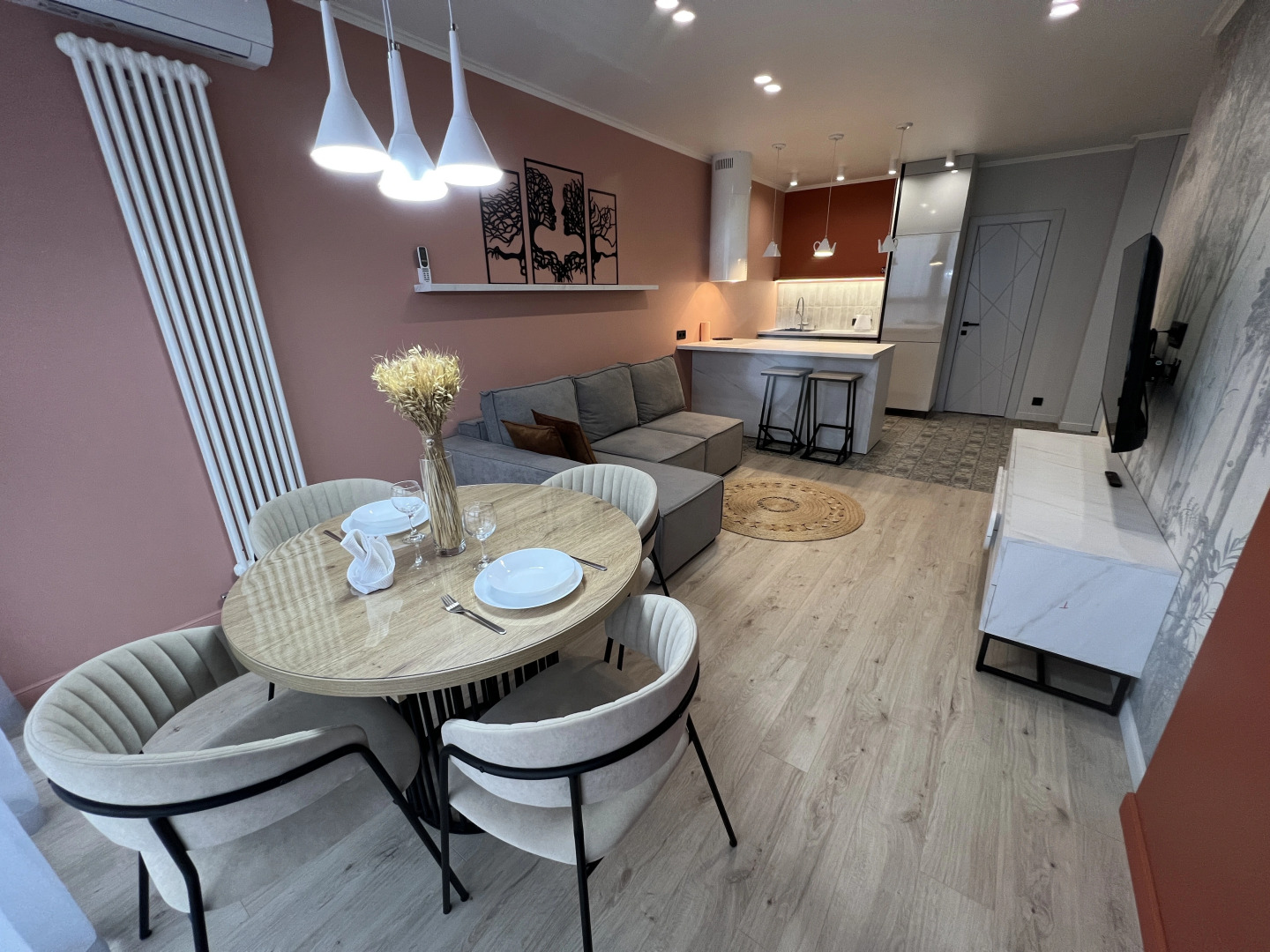 Апартаменты Румер с шикарным видом на парк с высокого этажа