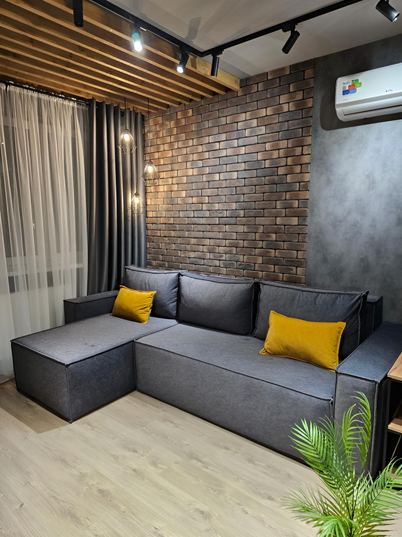 Апартаменты Уютная Квартира в Стиле Лофт с Видом на Горы