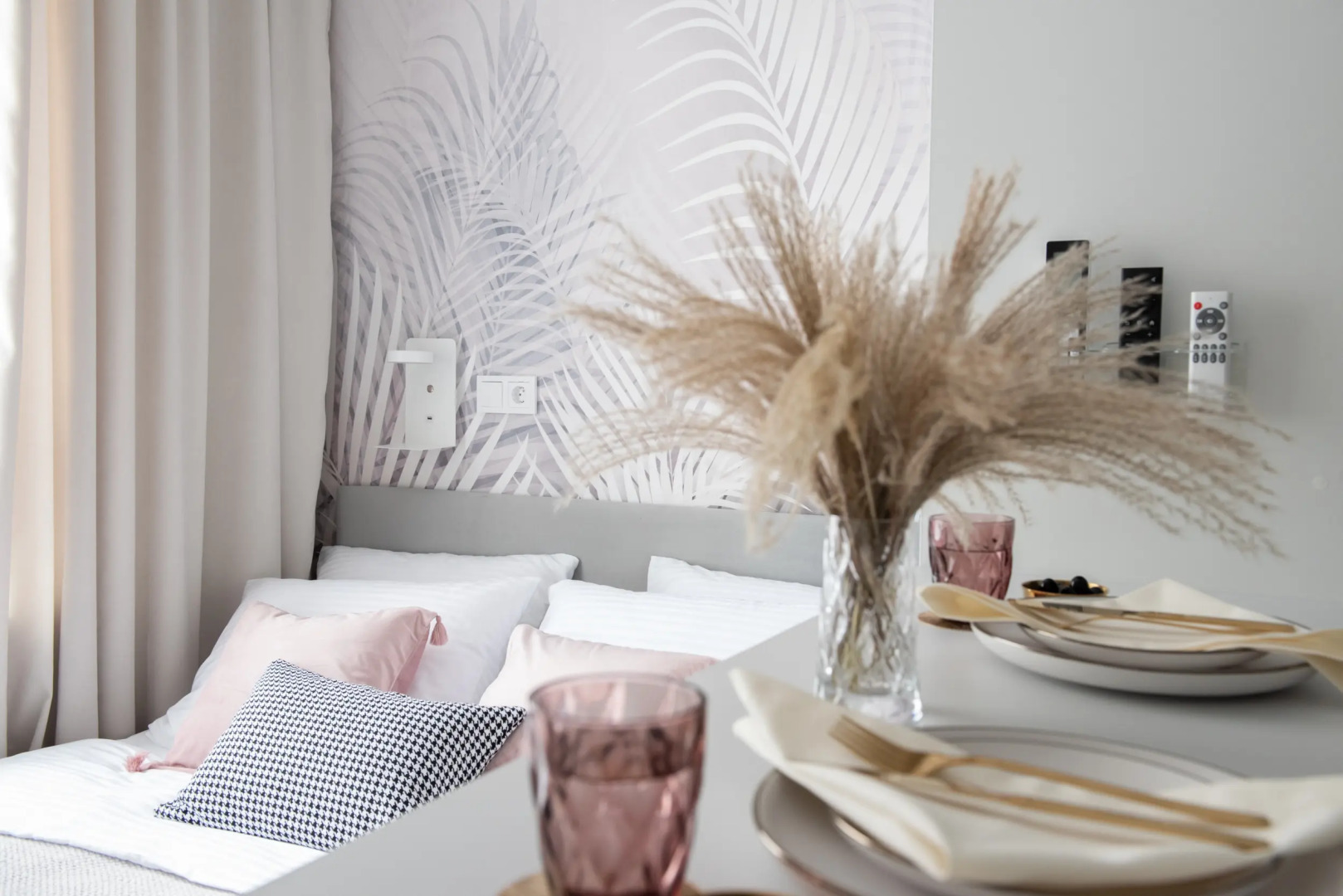 Квартира студия, романтичный дизайн