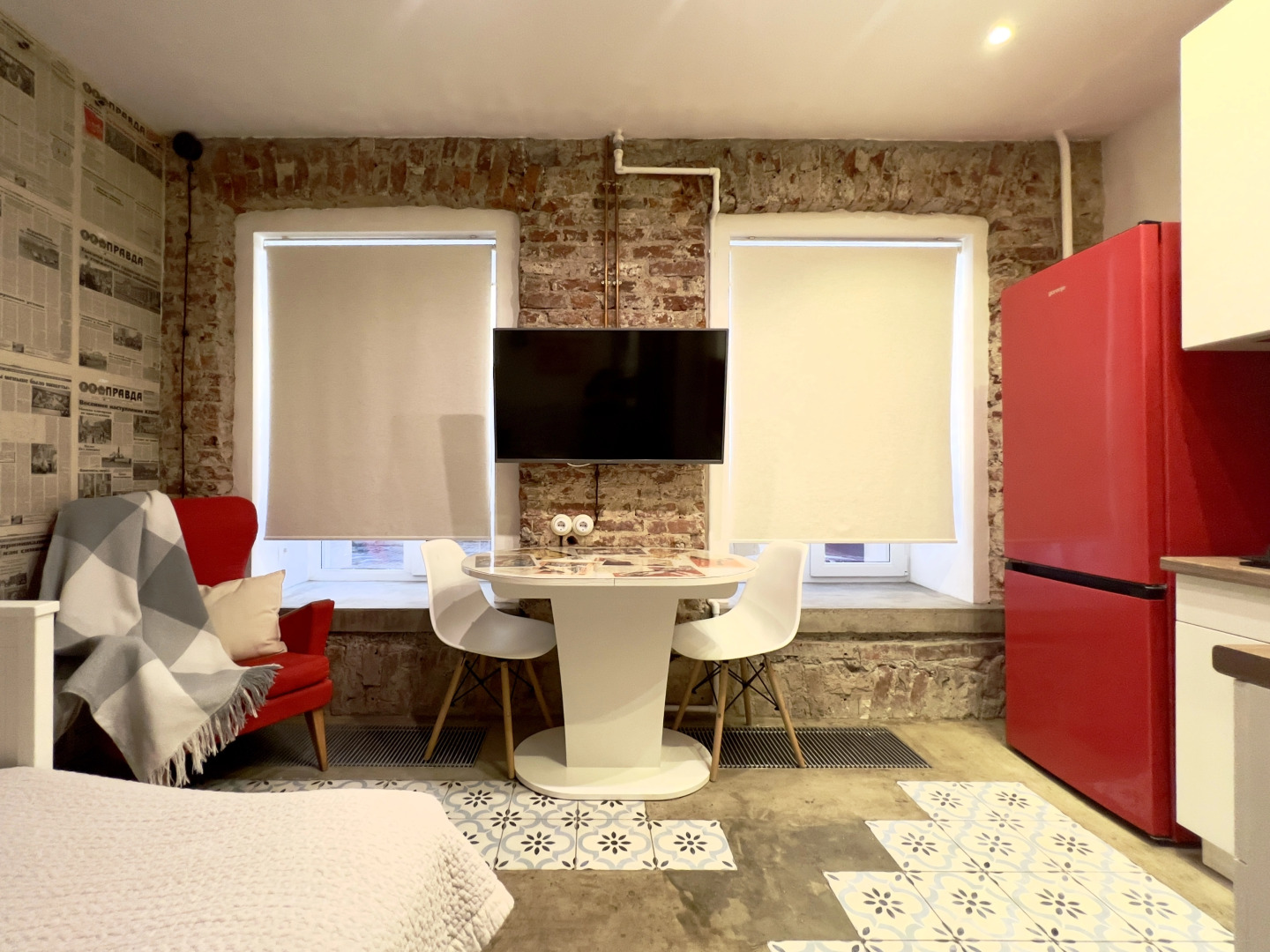 Апартаменты Красные апартаменты рядом с Дворцовой площадью