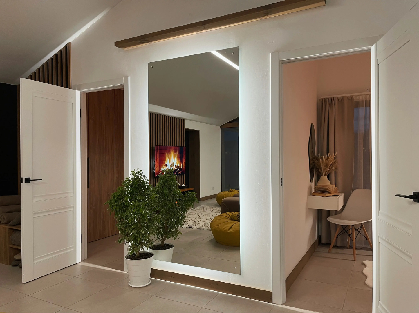 Частный дом просторный барнхаус с панорамными окнами