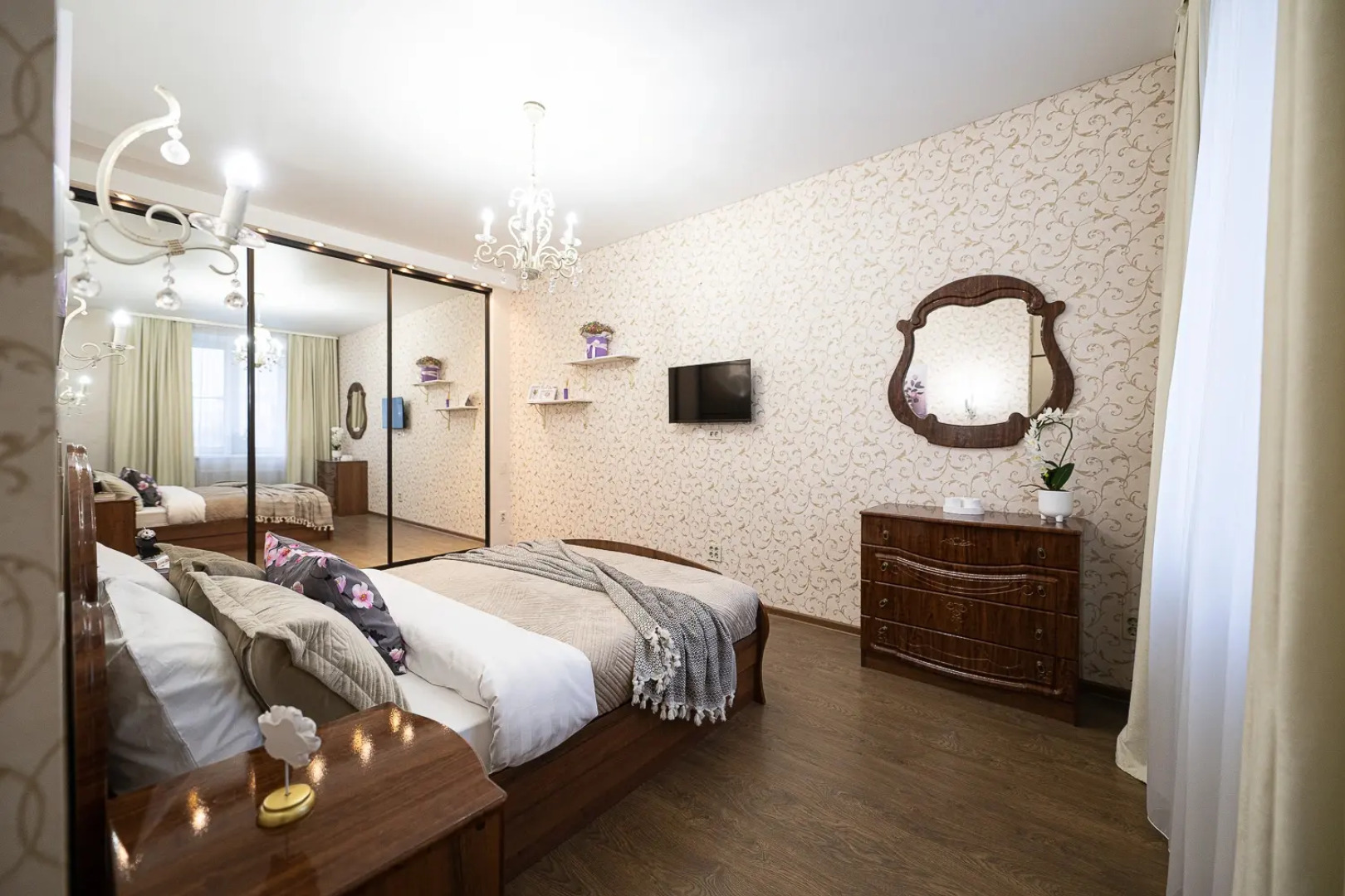 Апартаменты Пять Звёзд Красивая Квартира с Джакузи