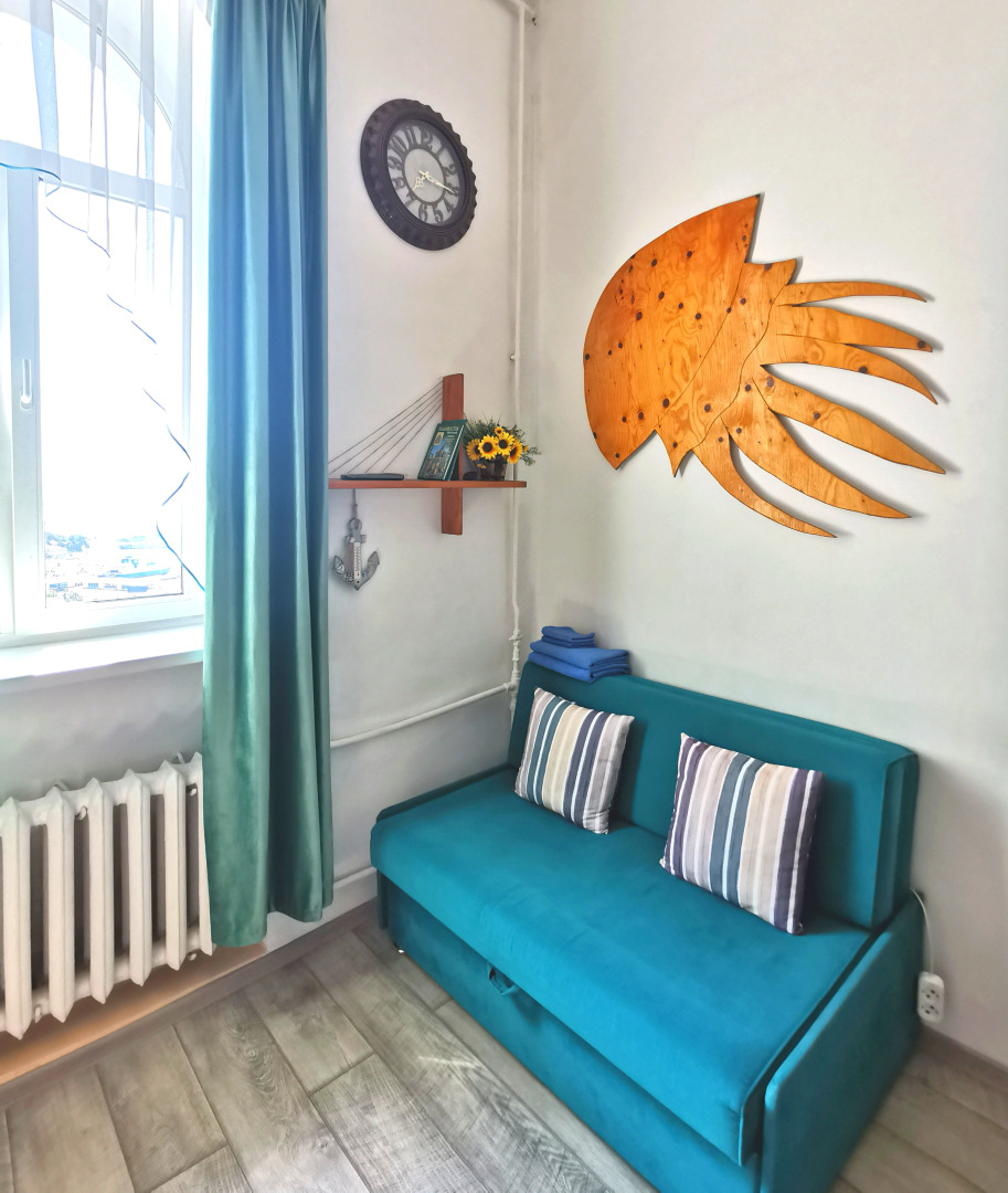 Апартаменты в центре с видом на Золотой мост