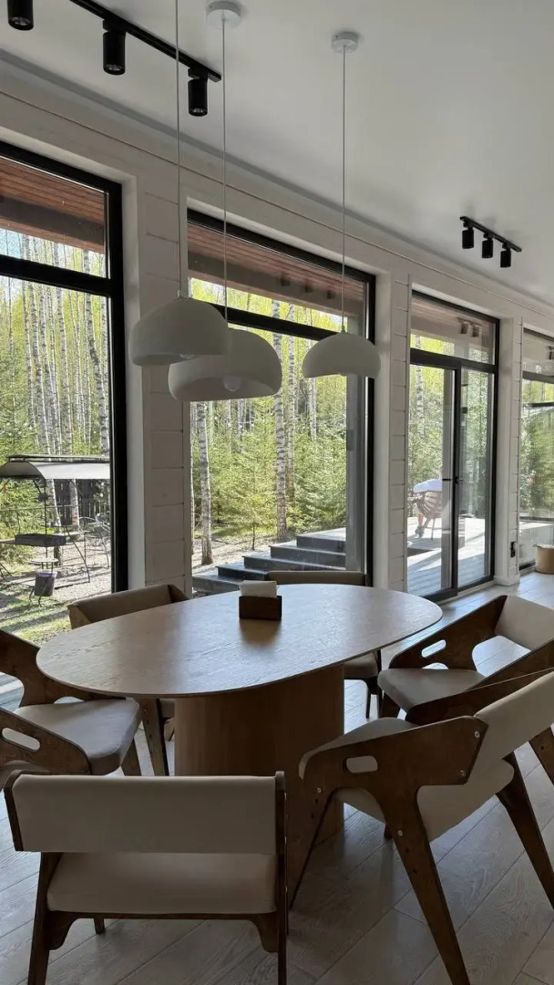 Частный Дом Панорамный В Лесу С Сауной И Чаном