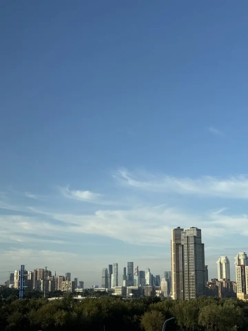 Апартаменты Стильная новая студия с видом на Москва-Сити