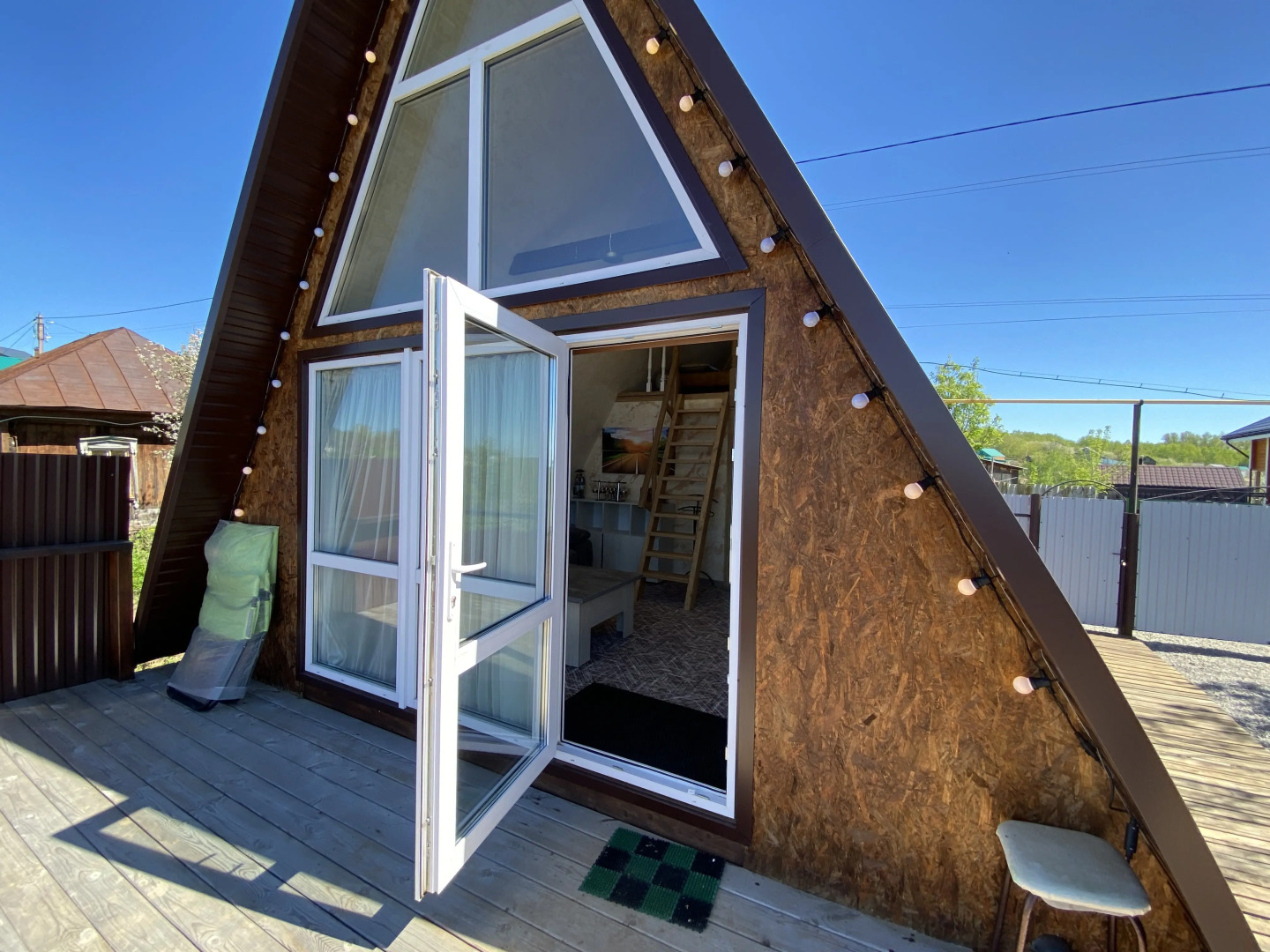 Частный дом Уютный Афрейм с сауной