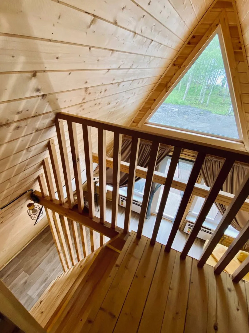 Шале с баней на берегу озера