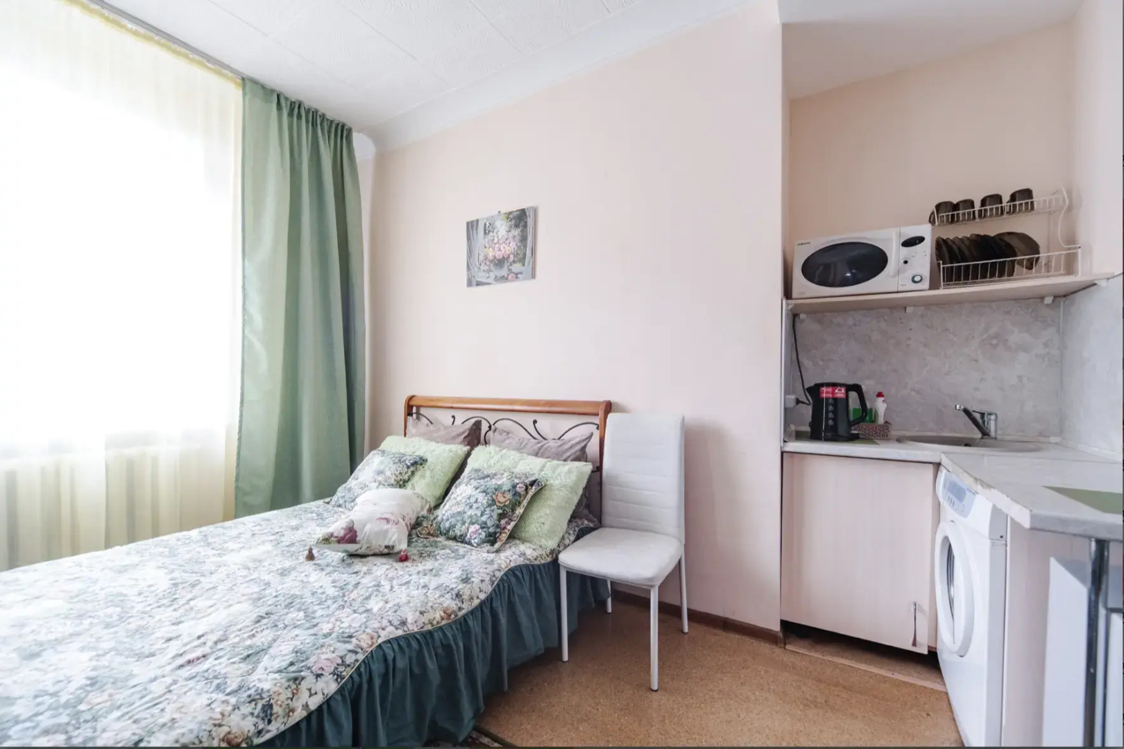 Апартаменты Зеленый шелк рядом с парком в центре города