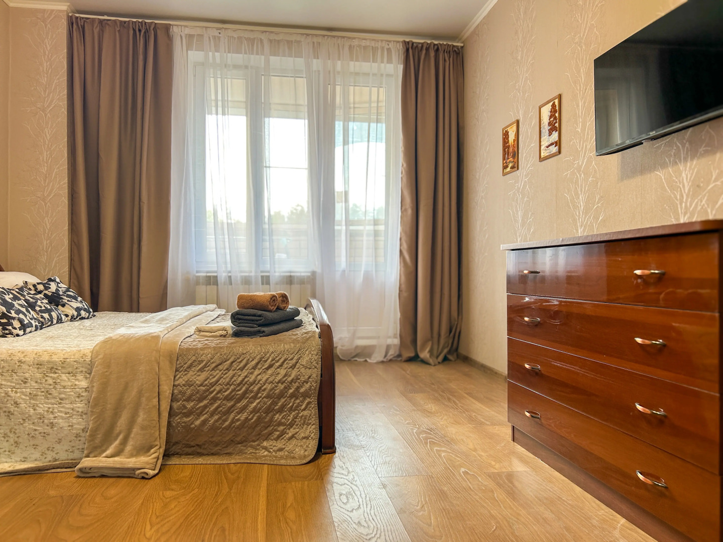 Апартаменты Хорошая квартира в пешей доступности с больницей Электроника