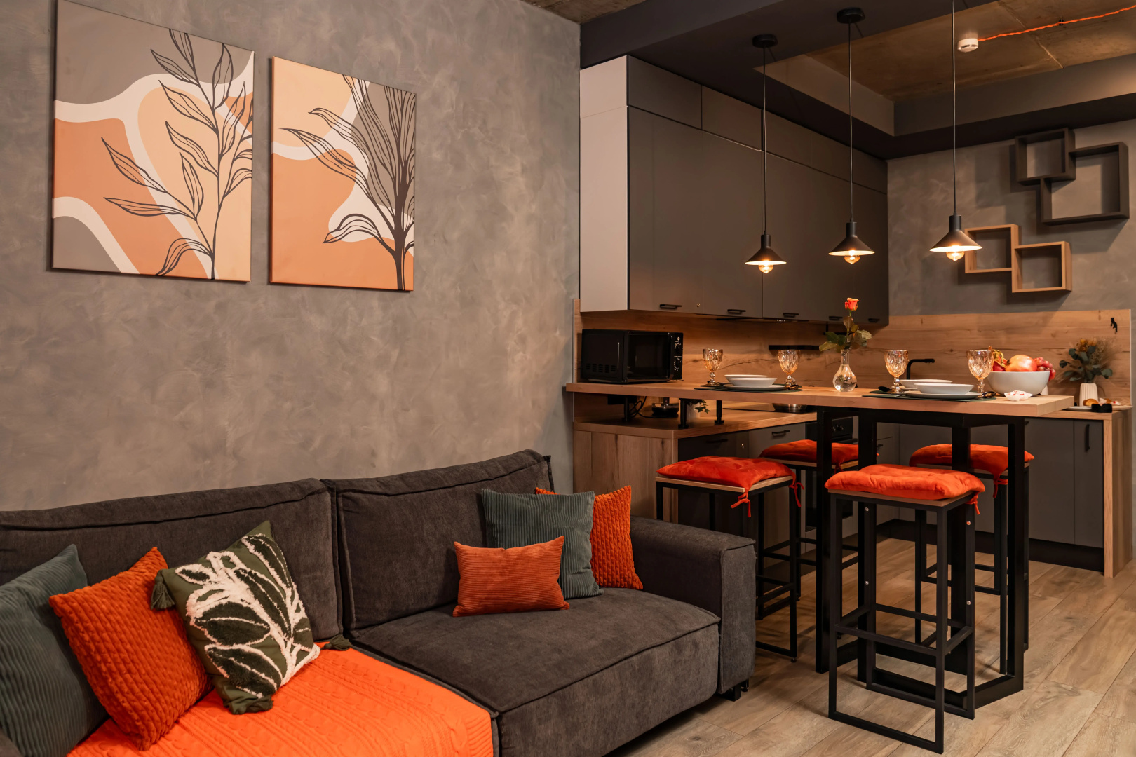 Апартаменты Sky Inn Color Orange