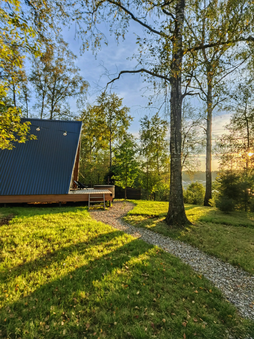 Частный дом A-frame На холме