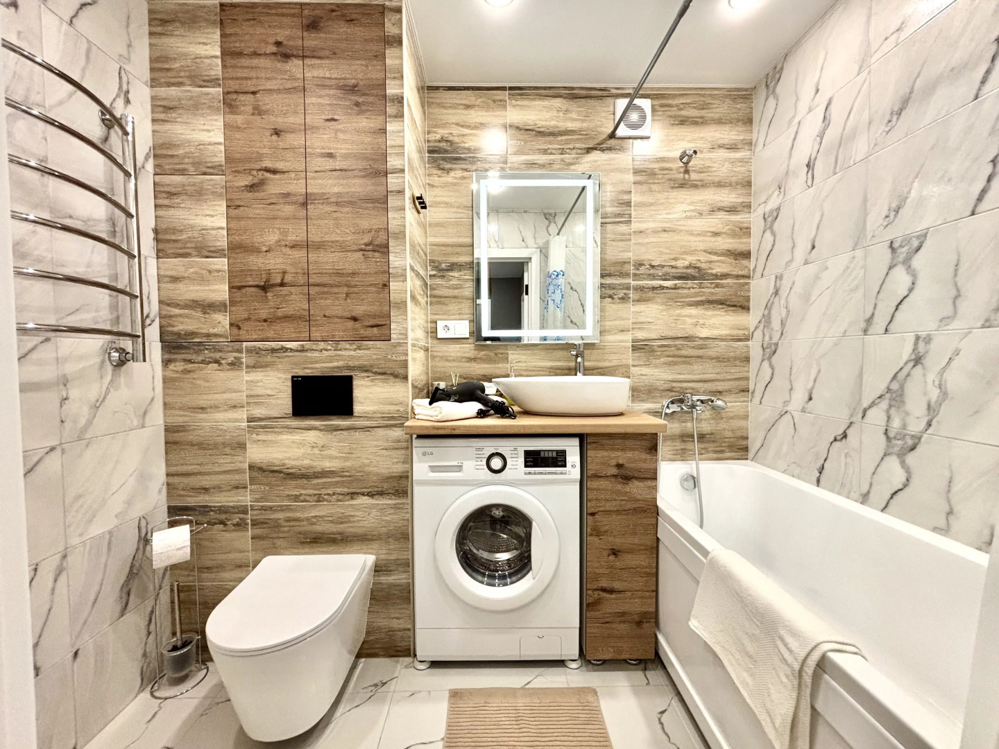 Апартаменты с дизайнерским ремонтом  возле Калужских Терм и рядом с Музеем Космонавтики