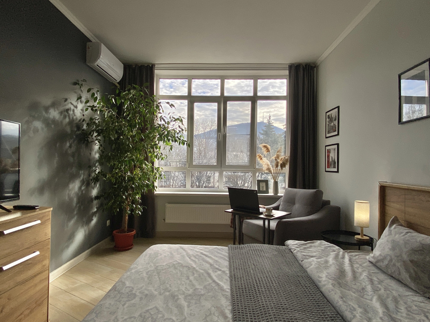 Апартаменты Однокомнатная квартира с видом на Машук