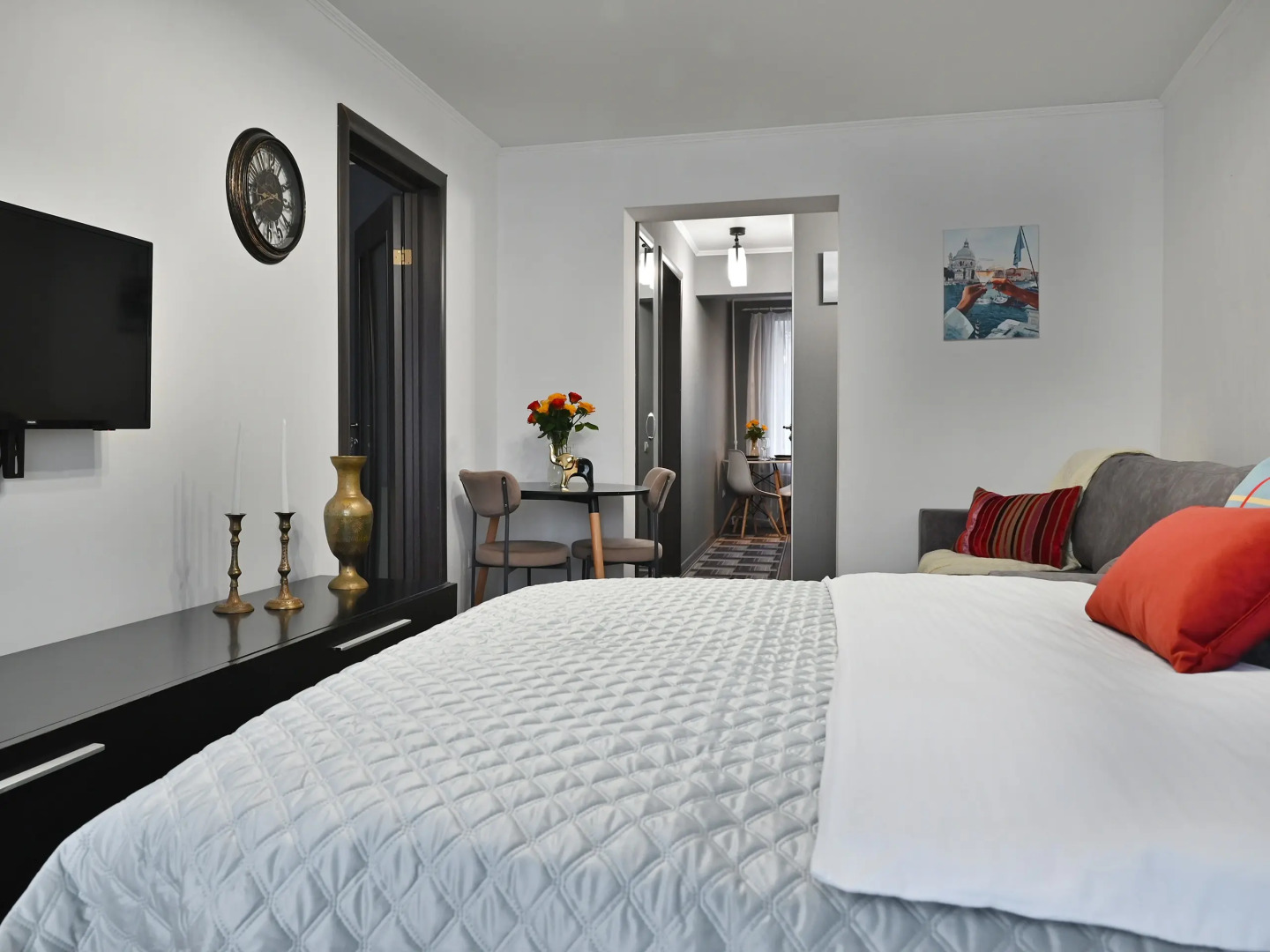 Квартира трёхкомнатная для большой компании в центре