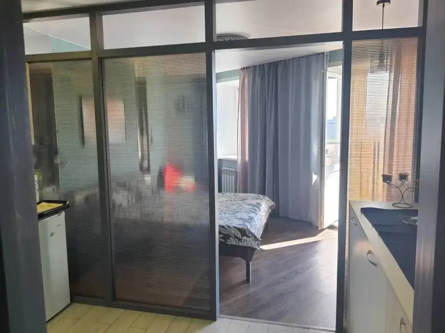 Апартаменты Студия с Балконом и Видом на Город на Гагарина