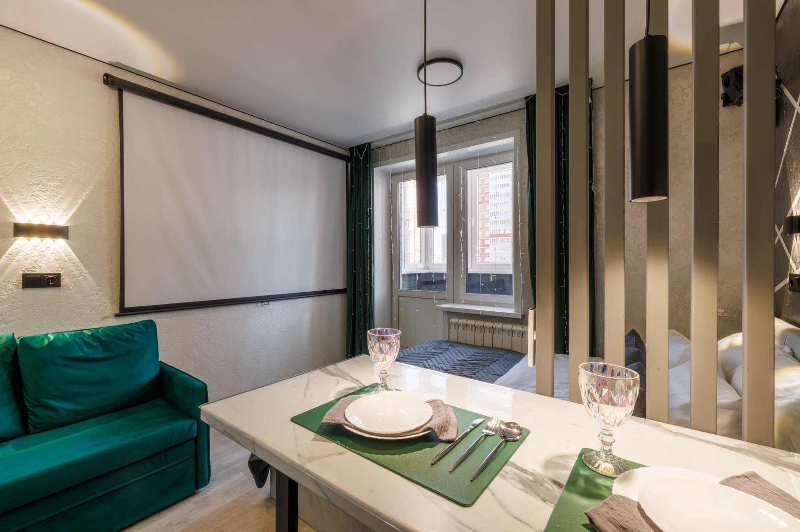 Апартаменты Meduza apart уютные кино-студии с проекторами №1