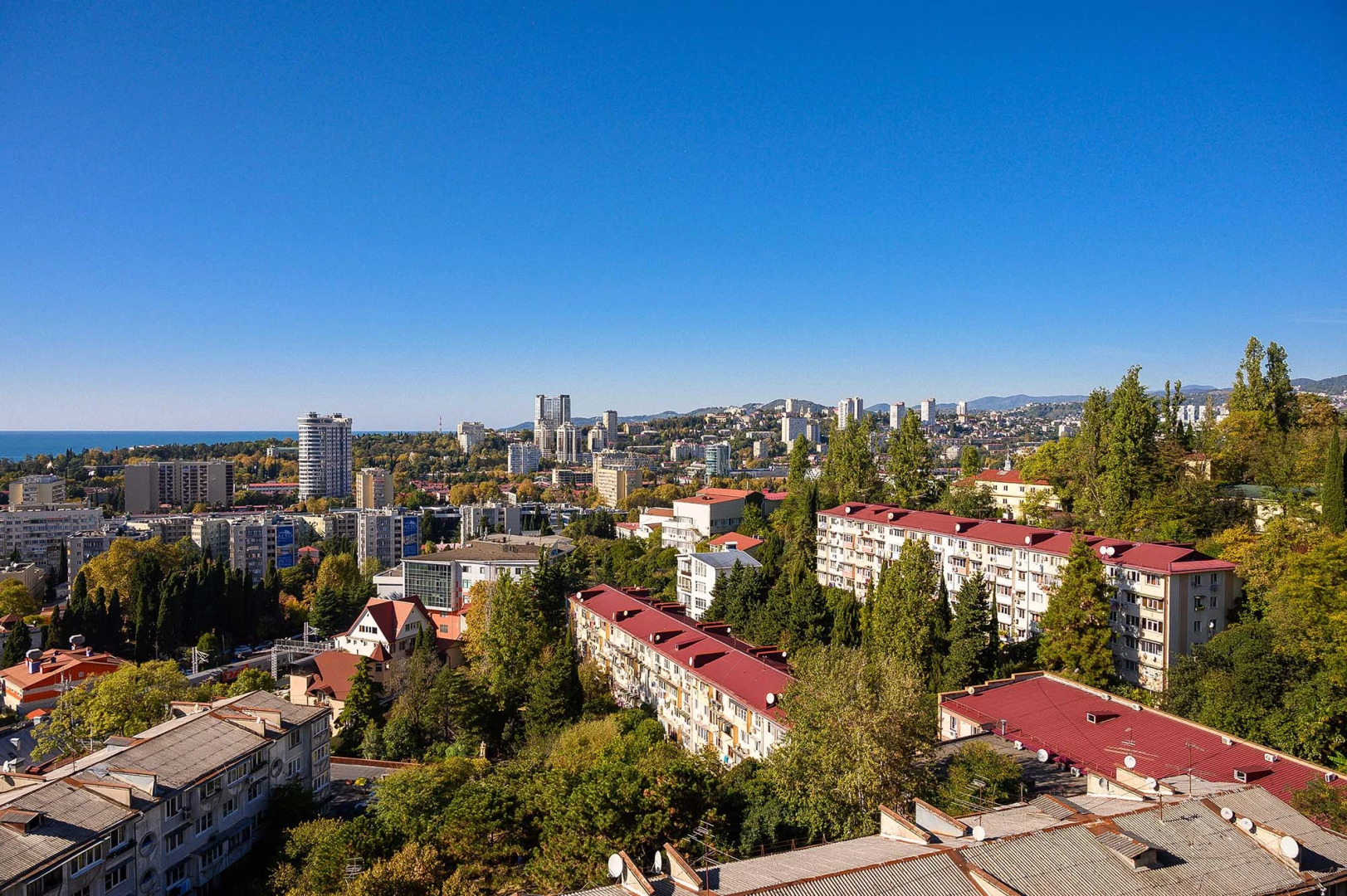 Апартаменты в центре Сочи для 3 гостей ЖК Сокол с видом на море