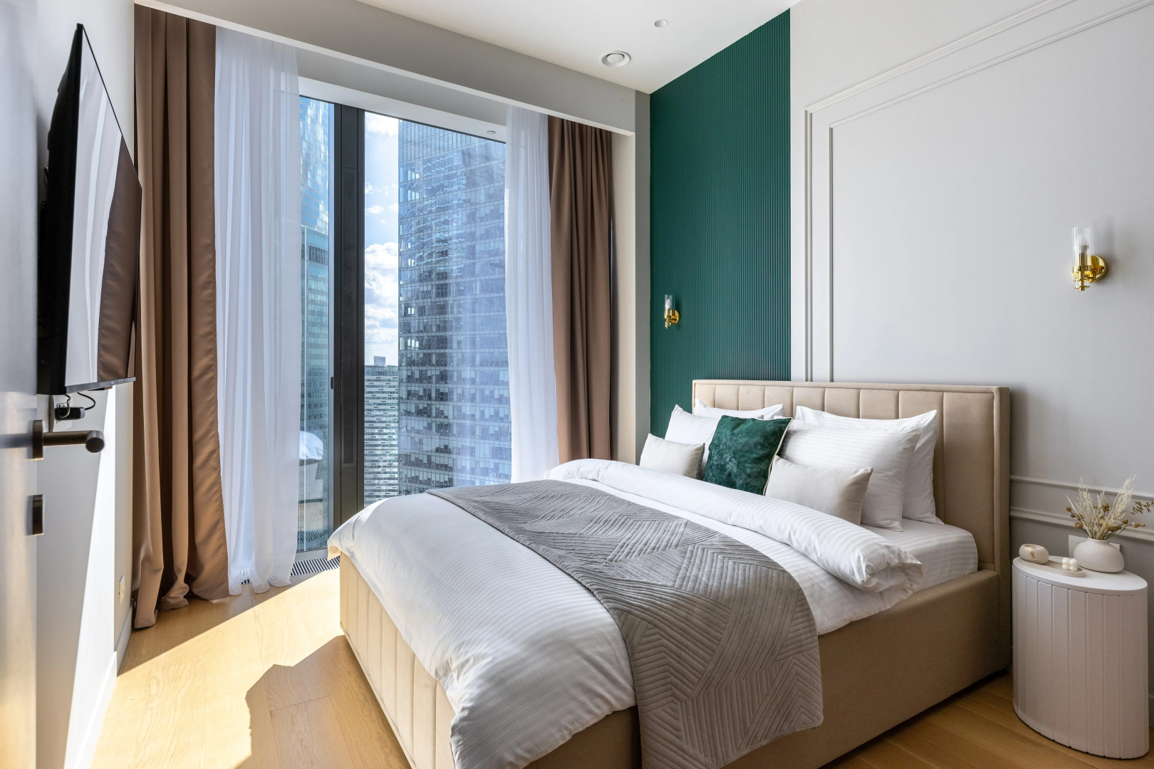 Квартира GM Apartments Суперсовременная Видовая Квартира в Neva Towers