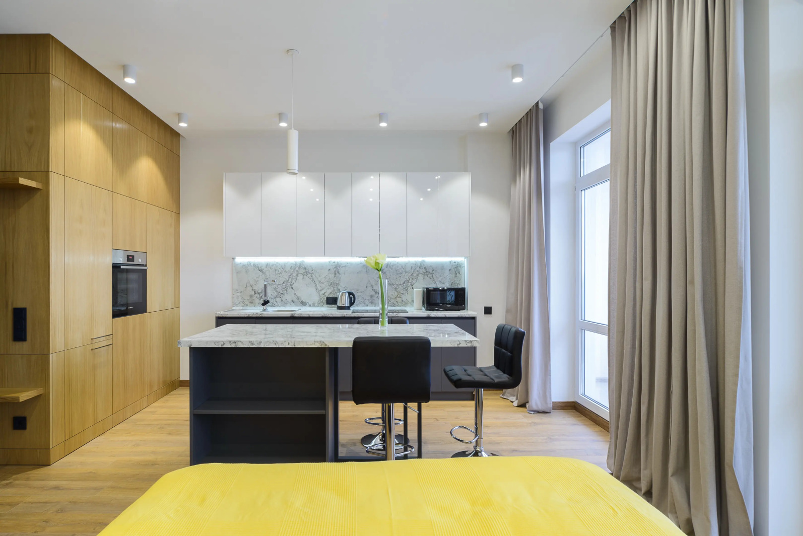 Апартаменты с видом на реку Свислочь