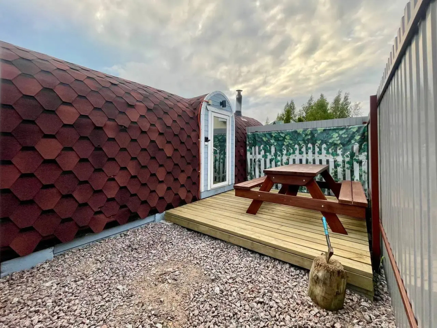 Частный дом с камином и баней