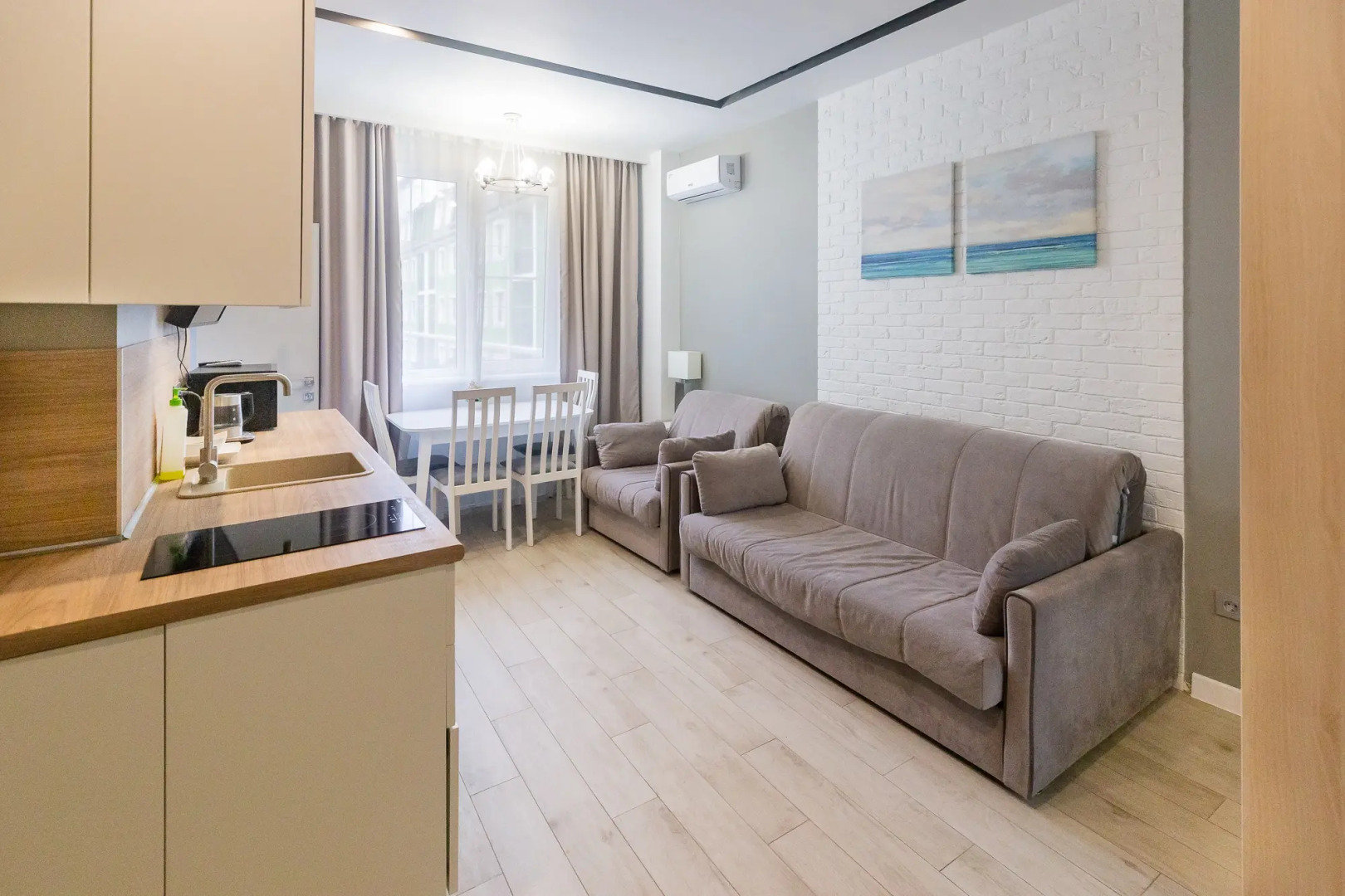 Апартаменты 2х Комнатная Квартира с Ремонтом Green Studio 3