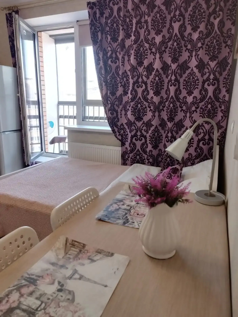 Апартаменты Студия на 16 этаже с большой лоджией в Мурино