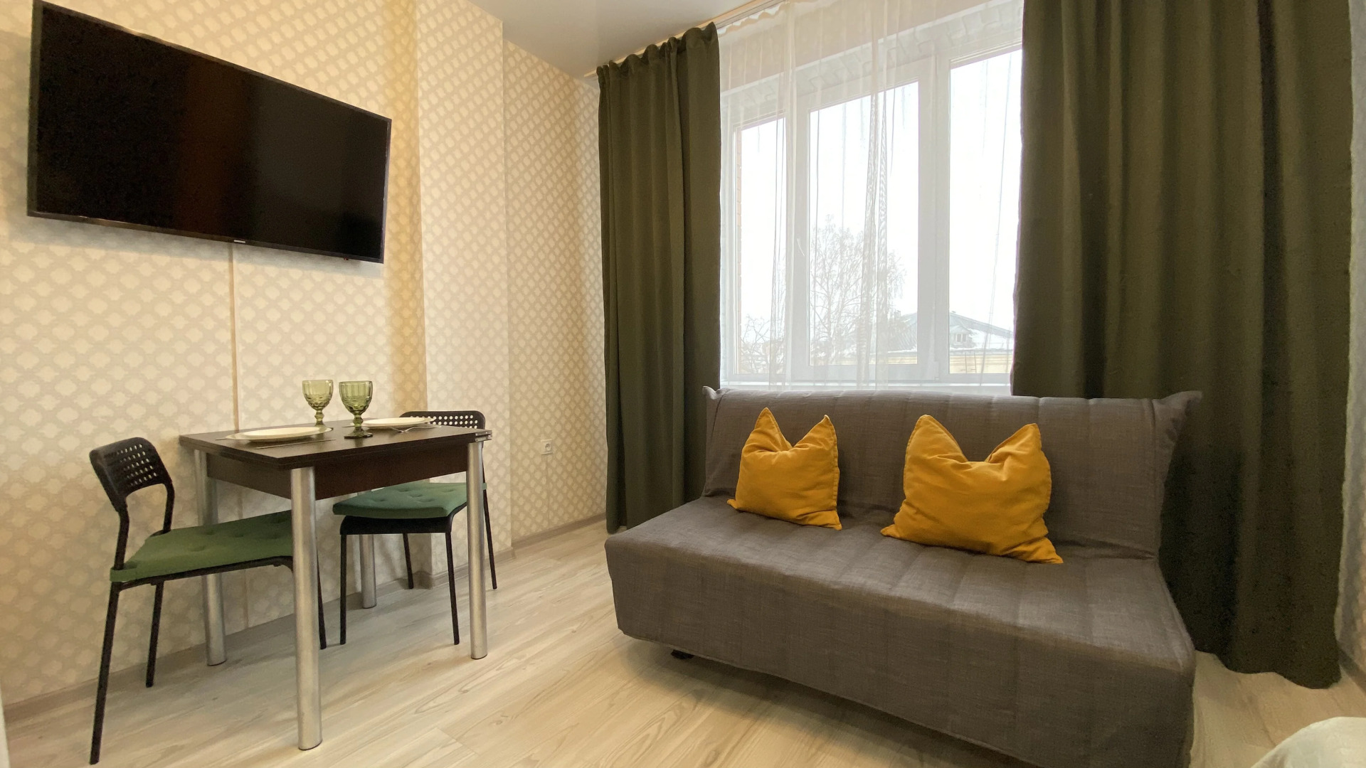 Уютные апартаменты.