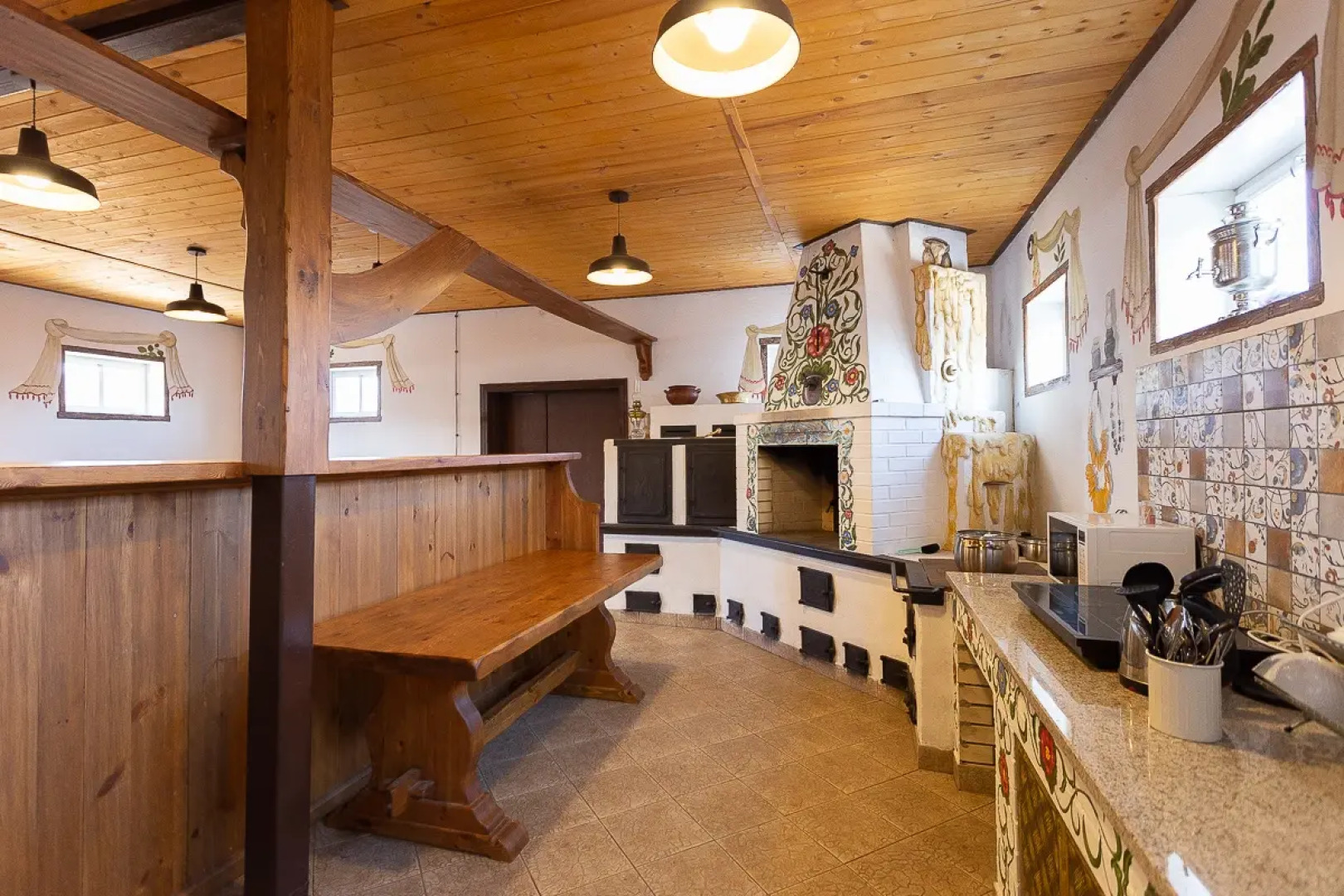 Частный дом с русской печью и баней