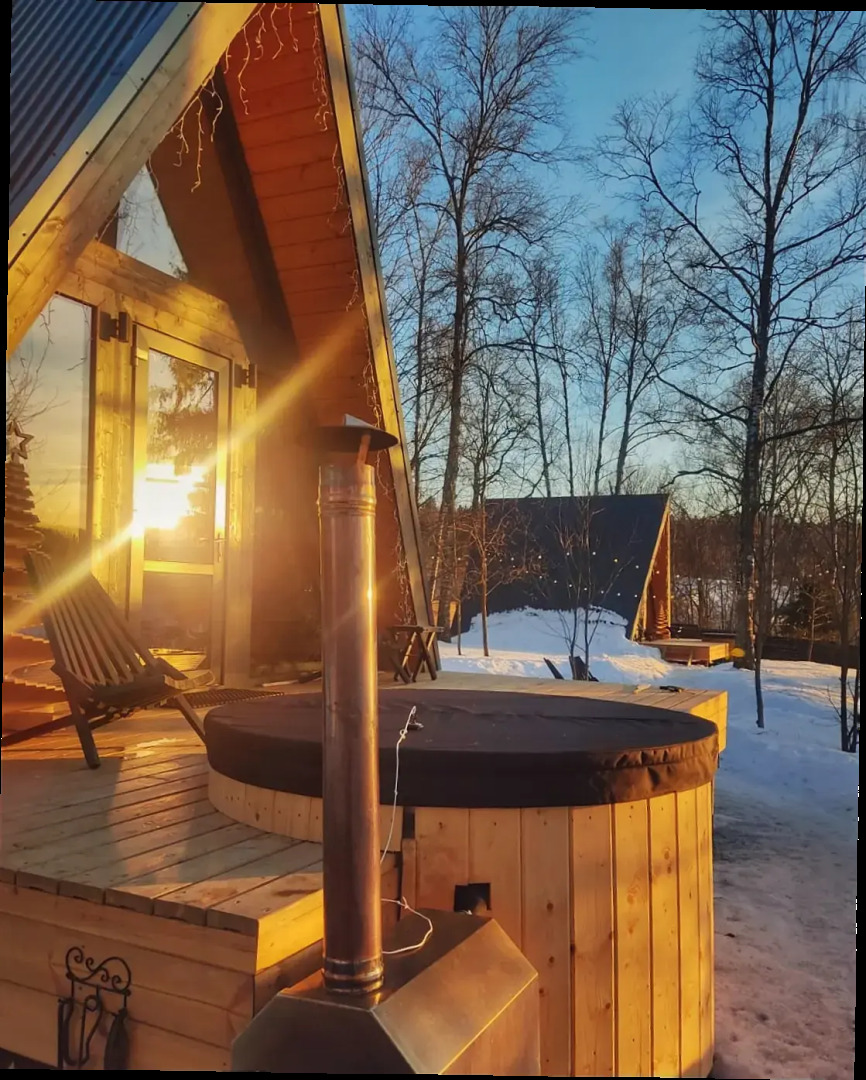 Частный дом A-frame На холме