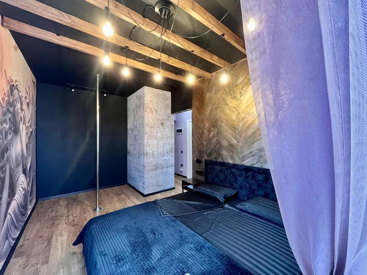 Квартира Стильная однушка с пилоном. Швейцария, Океанис, спортбаза Новинки