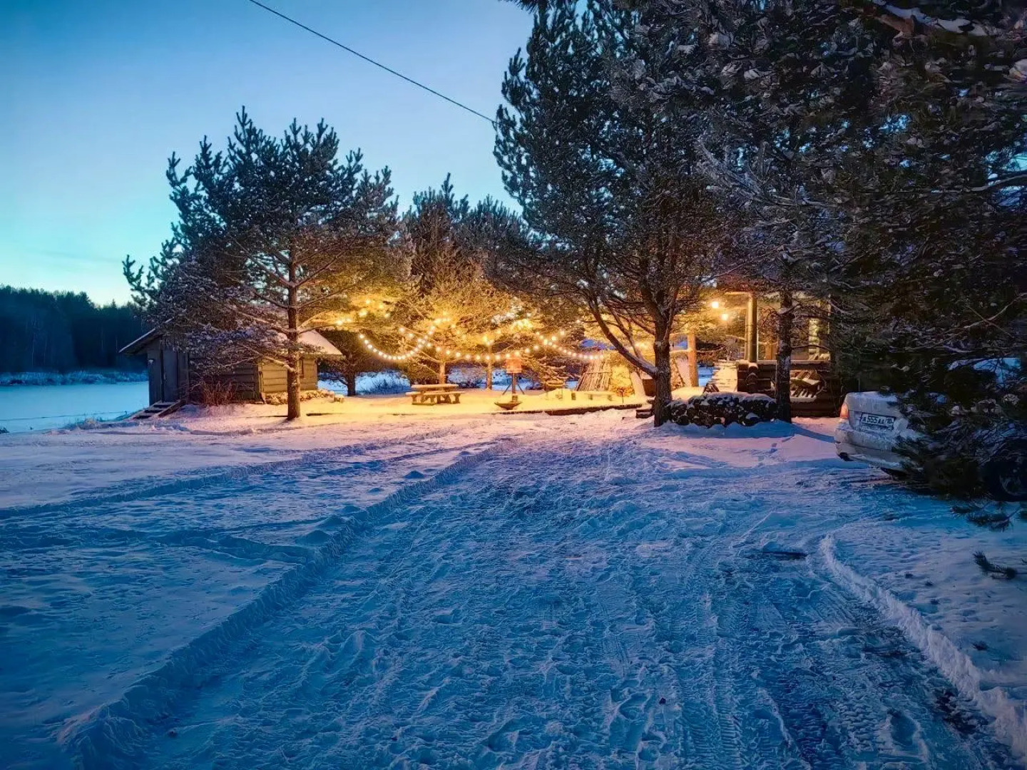 Гостевой дом на берегу реки в Карелии