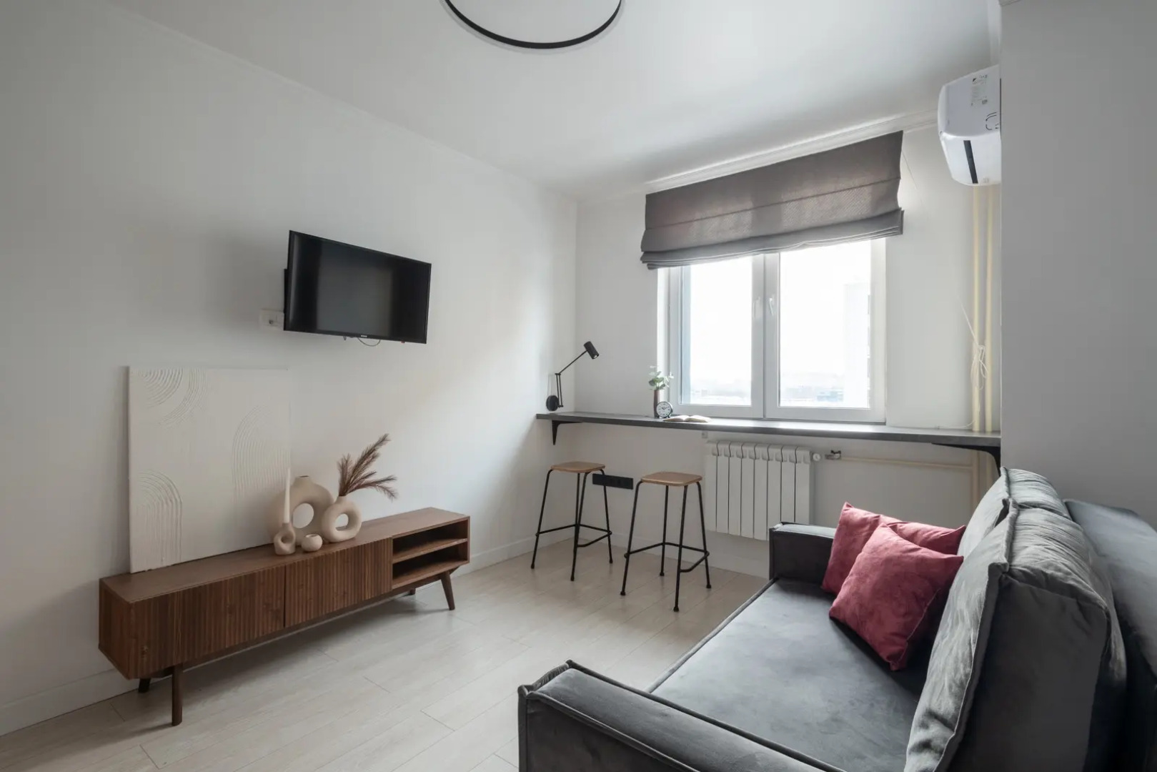 Квартира Студия серая