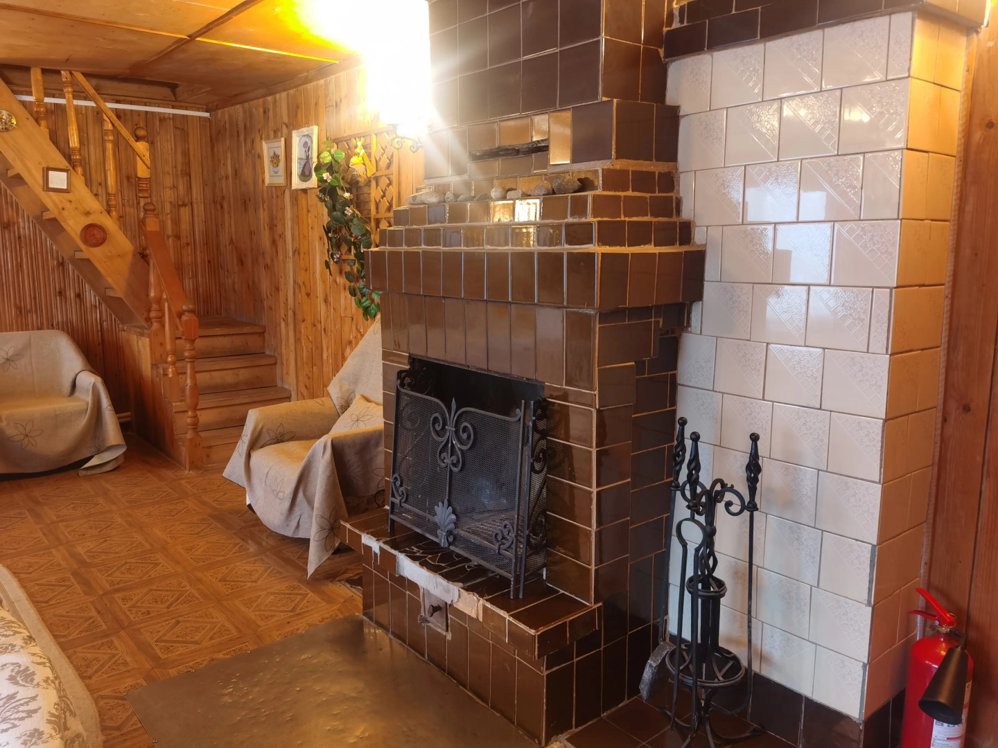 Гостевой Дом с Камином и Баней у Озера