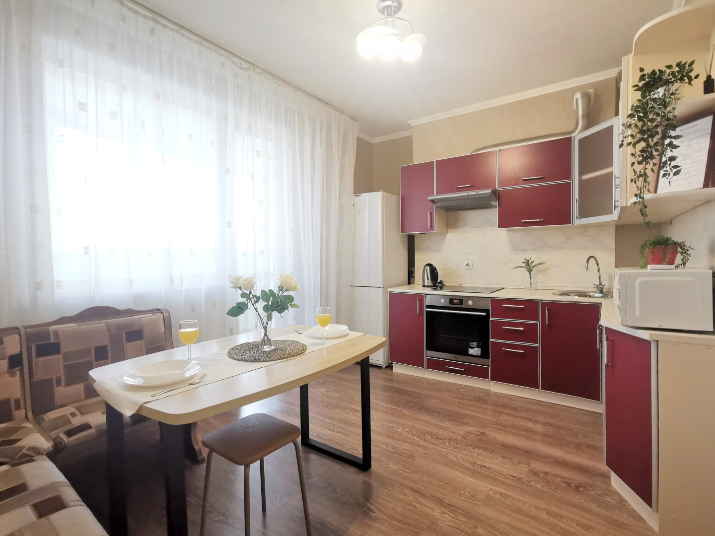 Апартаменты Уютная и светлая в самом центре города