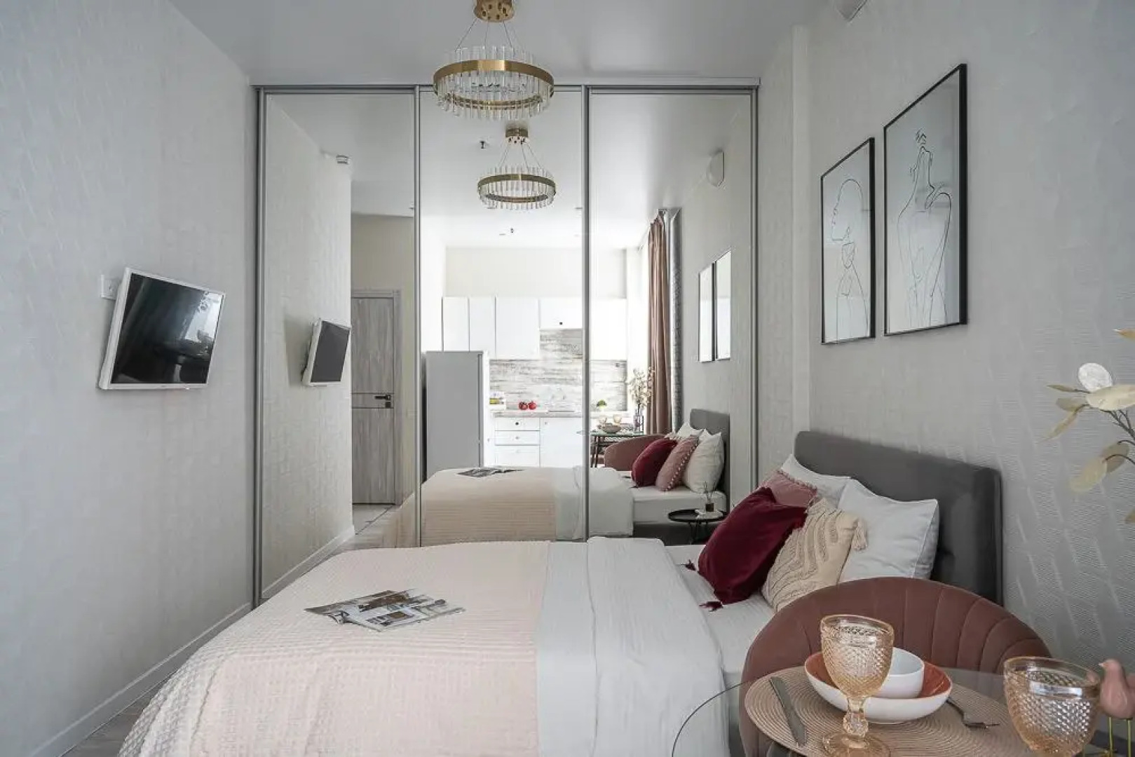 Апартаменты White Studio от Сети Good Vibes Apartments