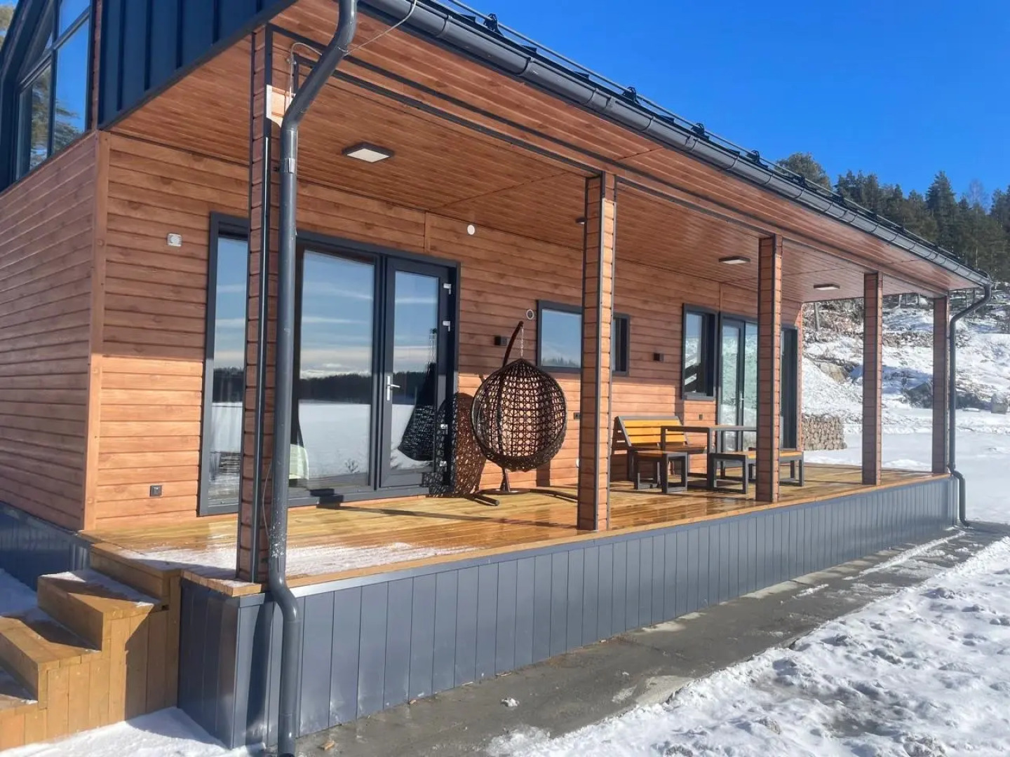 Частный дом Домики Ихоярви на озере (дом 4)