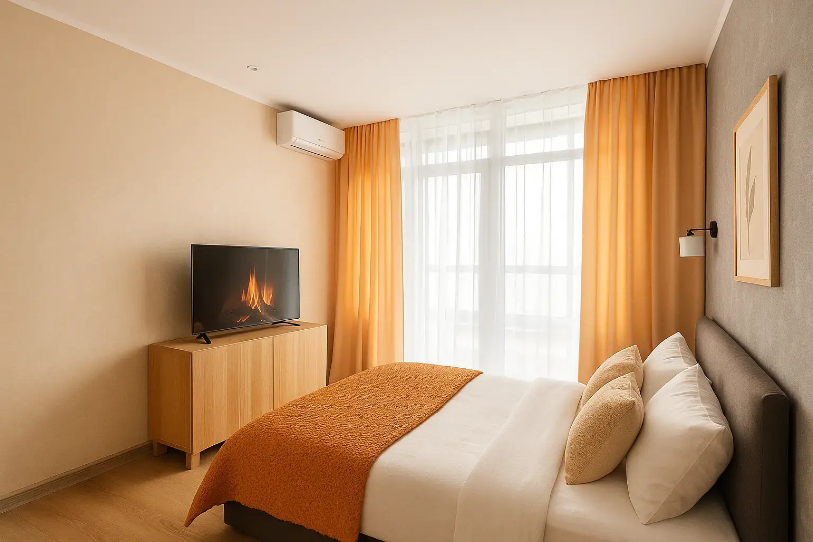 Апартаменты Светлая Студия Рядом с Метро Нижегородская