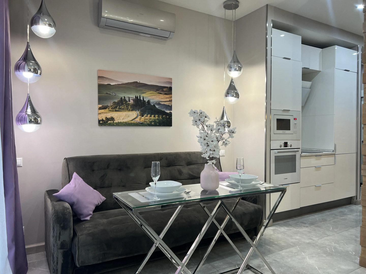 Апартаменты Lilac рядом с Авиапарком