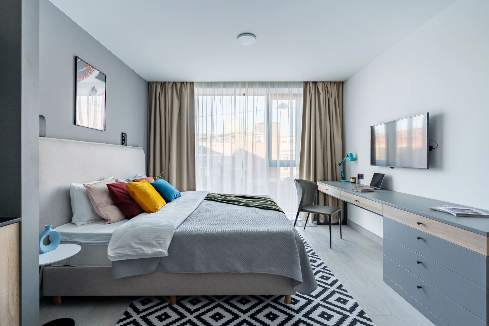 Апартаменты Sova Yard View Blue