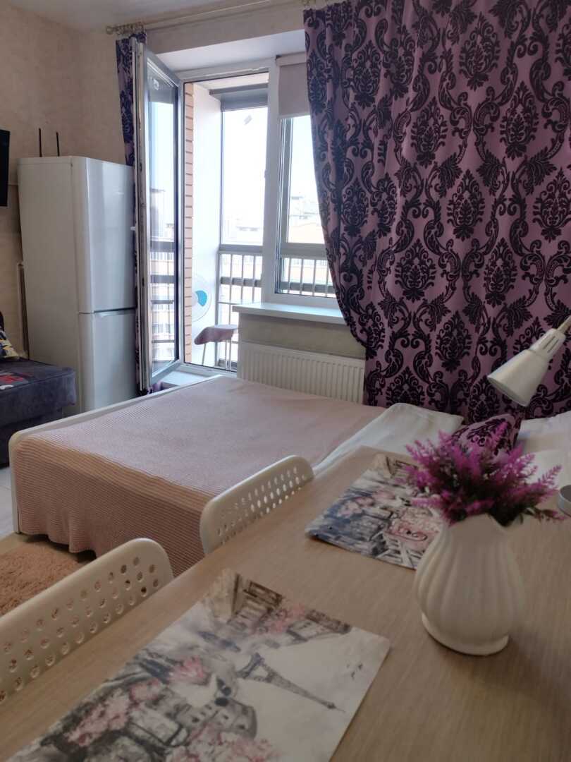 Апартаменты Студия на 16 этаже с большой лоджией в Мурино