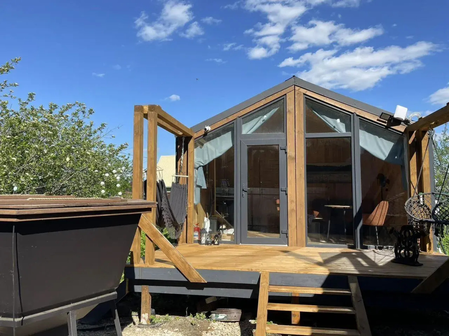 Частный дом С бaней и сибирcким банным чаном