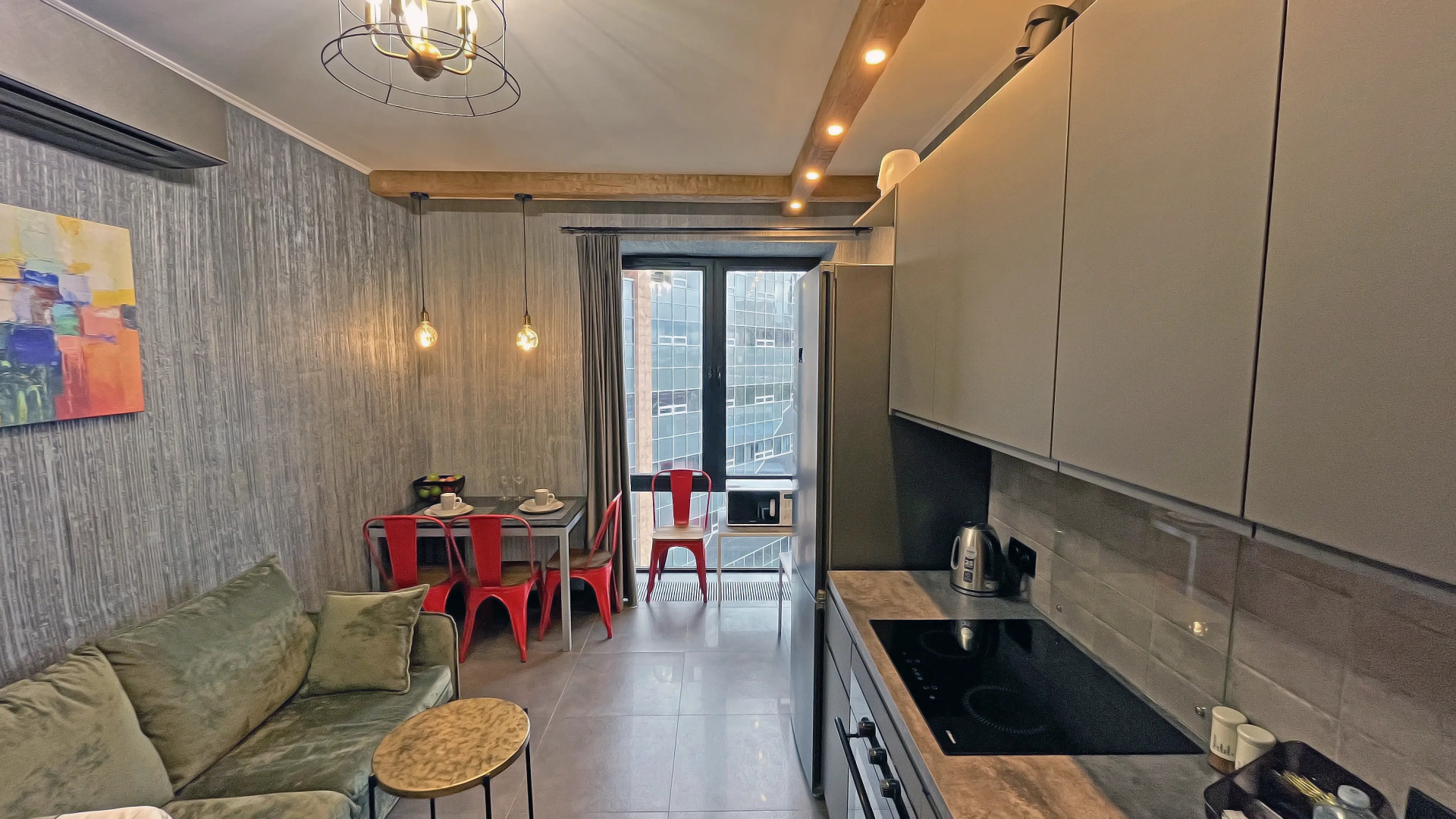 Апартаменты Уютные апартаменты Prime Grey в ЖК Савеловский Сити в центре Москвы