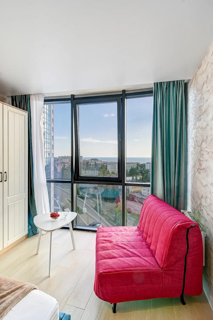 Апартаменты Уютные апартаменты MorskayaSimfonya-2 с панорамой на море с бассейном на территории ЖК