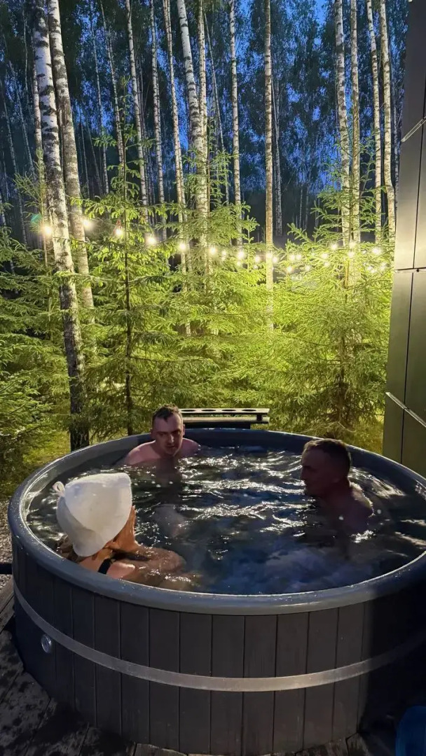 Частный Дом Панорамный В Лесу С Сауной И Чаном