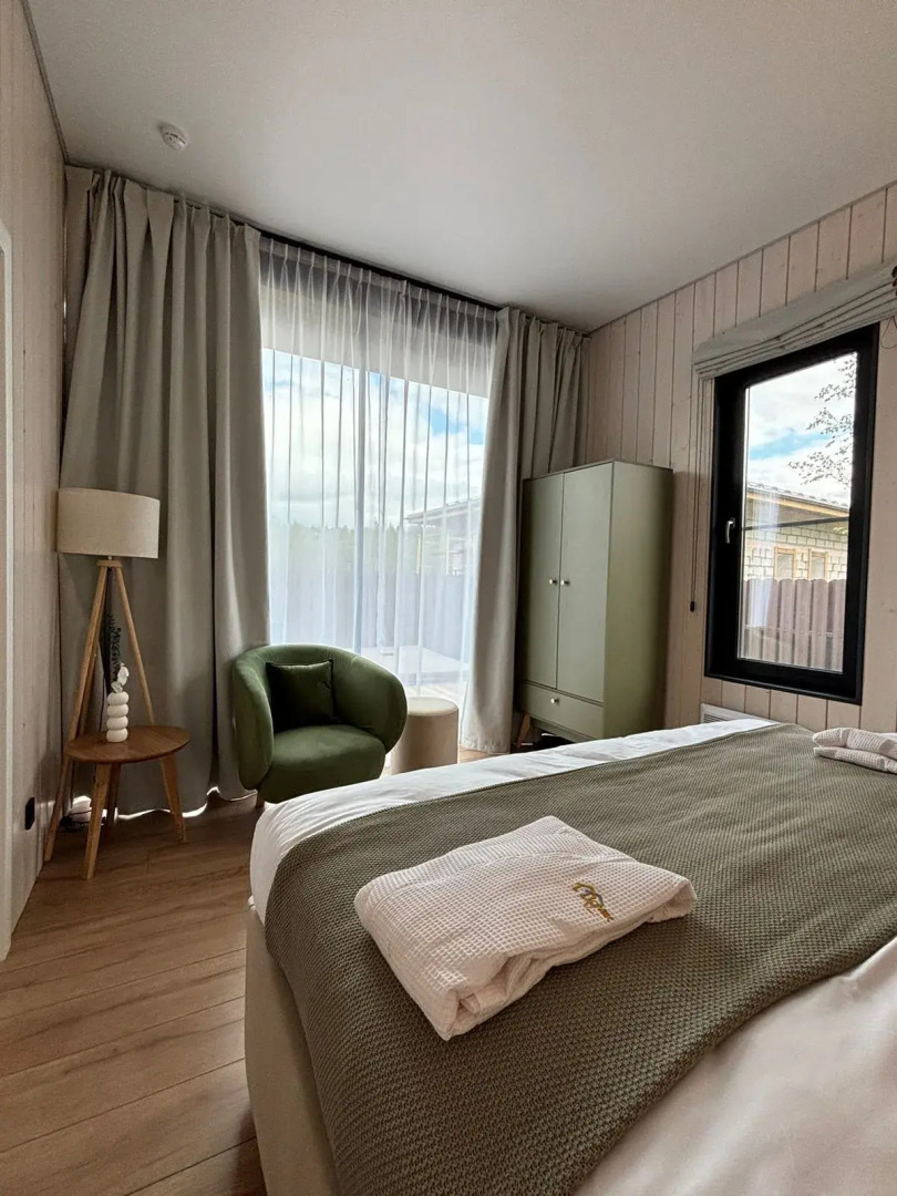 Частный дом у реки с сауной и чаном