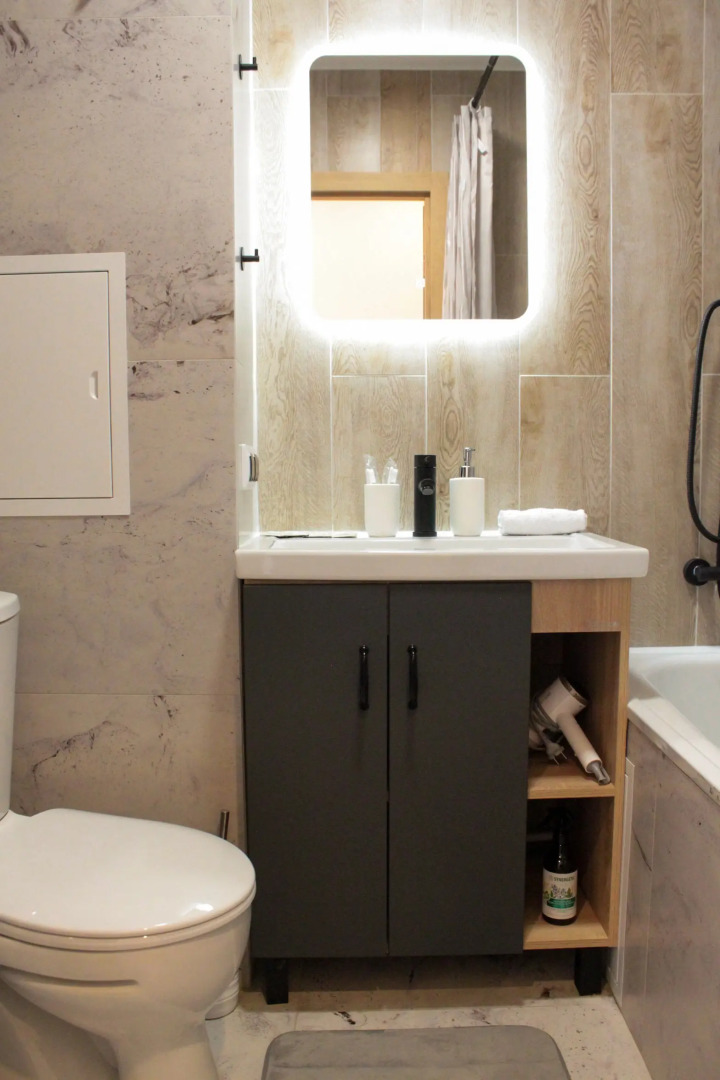 Апартаменты Однокомнатная светлая квартира